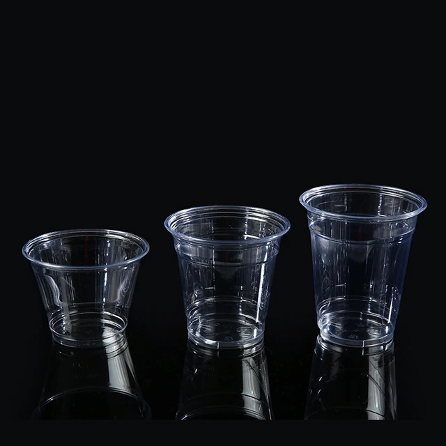 89mm98mm Caliber Disposable PET Plastic Cup with Customizable Logo, Suitable for Coffee Shop Milk Tea Shop Takeaway