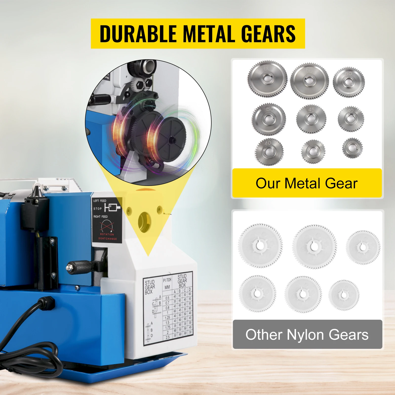 VEVOR CJ18A Mini Lathe - Precision Tooling Accessory Package