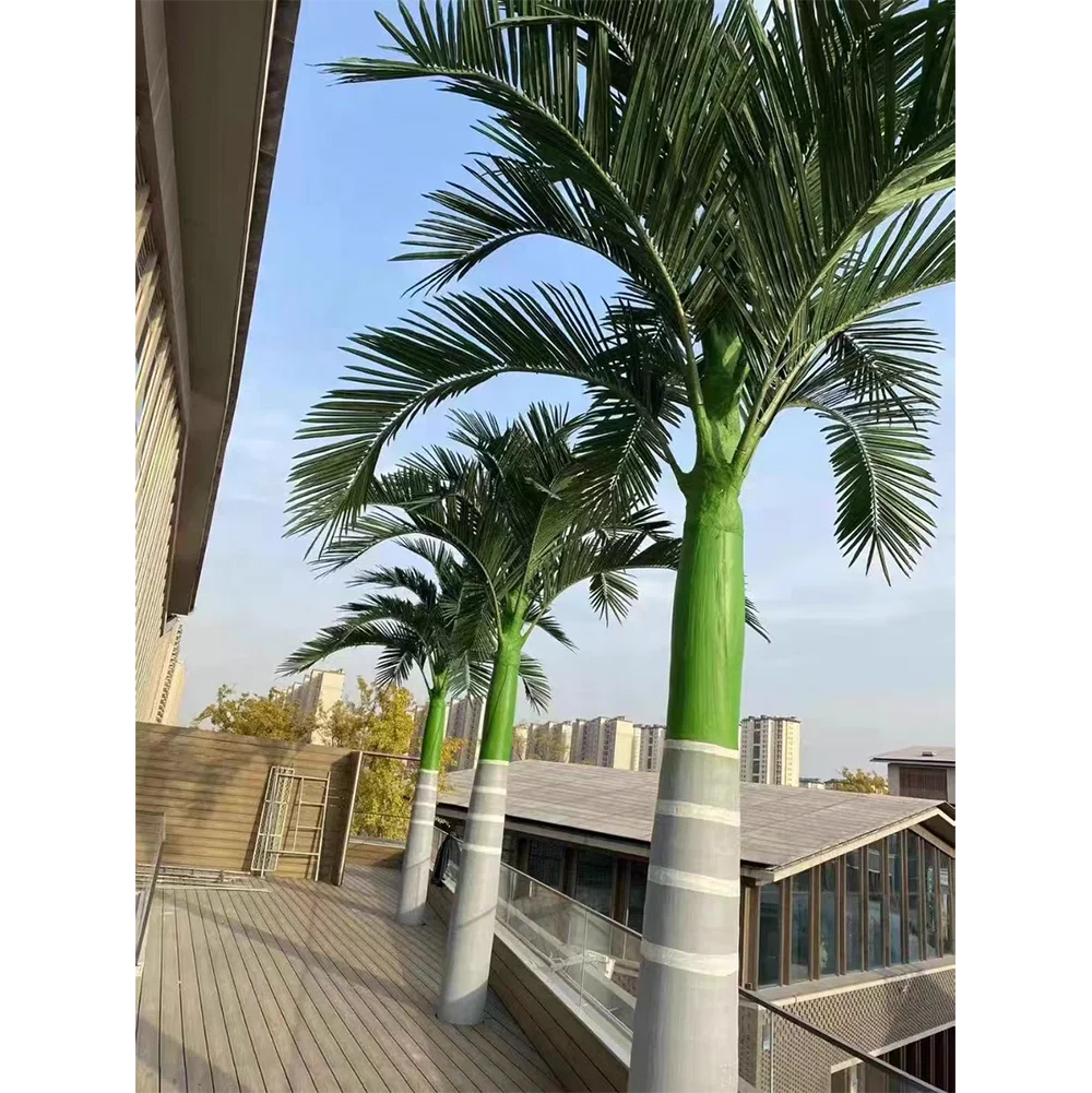 UV Resistant Artificilal Fiberglass Outdoor Wedding Palm Tropical Plant Coconut Tree Giant Realistic Artificial Big King Coconut
