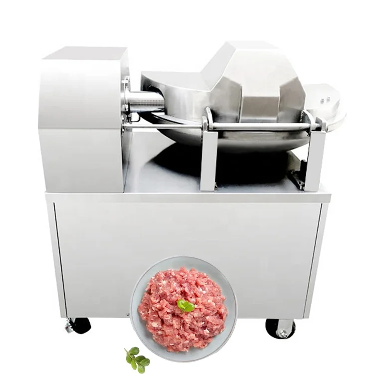 201/304 SUS Meat Bowl Cutter Machine Price Meat Grinder Chopper Machine  Silent Cutter Bowl Buffalo Chopper
