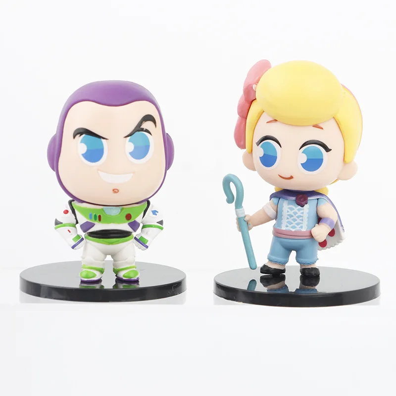 6 Pieces / Set Toy Story Buzz Light Year Woody Bo Peep Alien Collection Cartoon Model Action Figure Cute Doll Toys