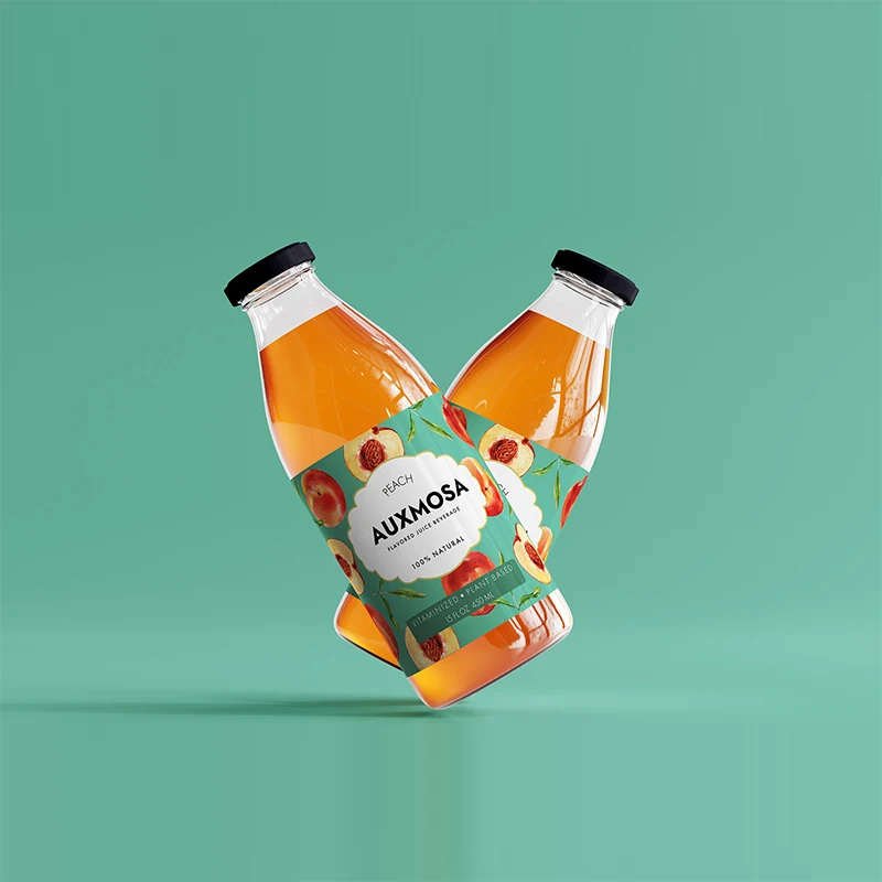 Factory Digital Printing PET PVC Shrink Sleeve for Fruit Juice Bottle