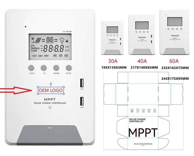 Régulateur De Charge Solaire 30A 12V/24V Avec Port USB Et écran LCD – DUPELEC