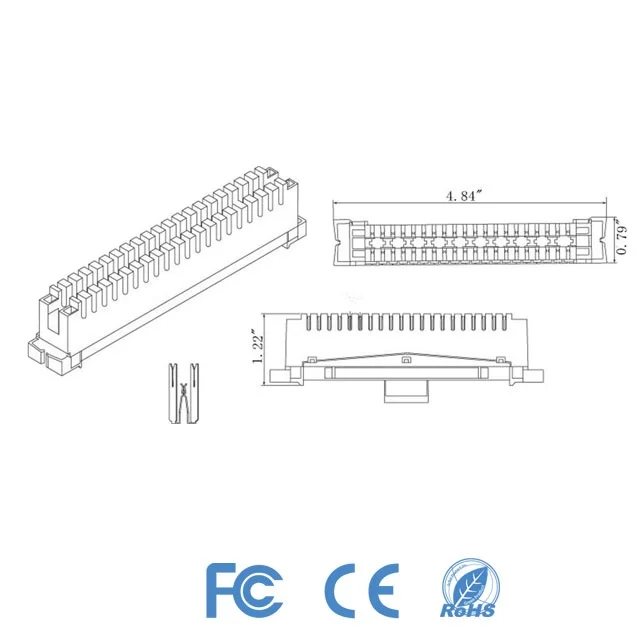 Telephone Cable krone rj45 Module LSA disconnection modules 10 pair terminal block connector
