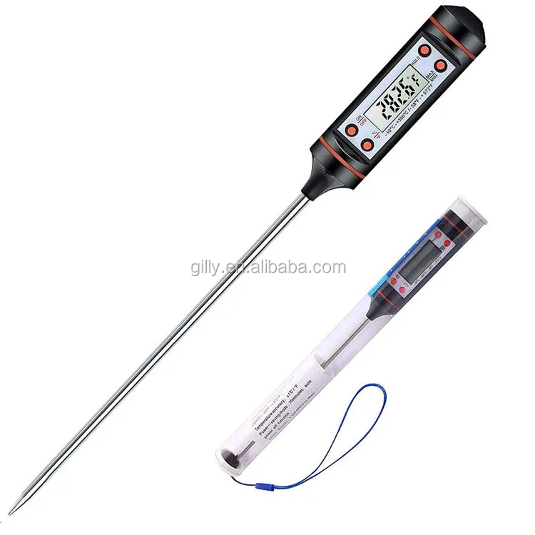 1pc Digital Food Thermometer with long Instant Read Probe for BBQ