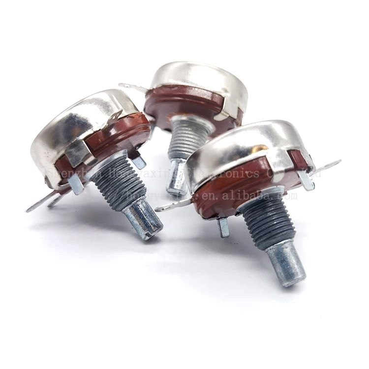 Carbon-Potentiometer WTH118 – 150 KOhm, 2 W, 4 Anschlüsse – Für Drehregler, Timer, Geschwindigkeit, Temperatur