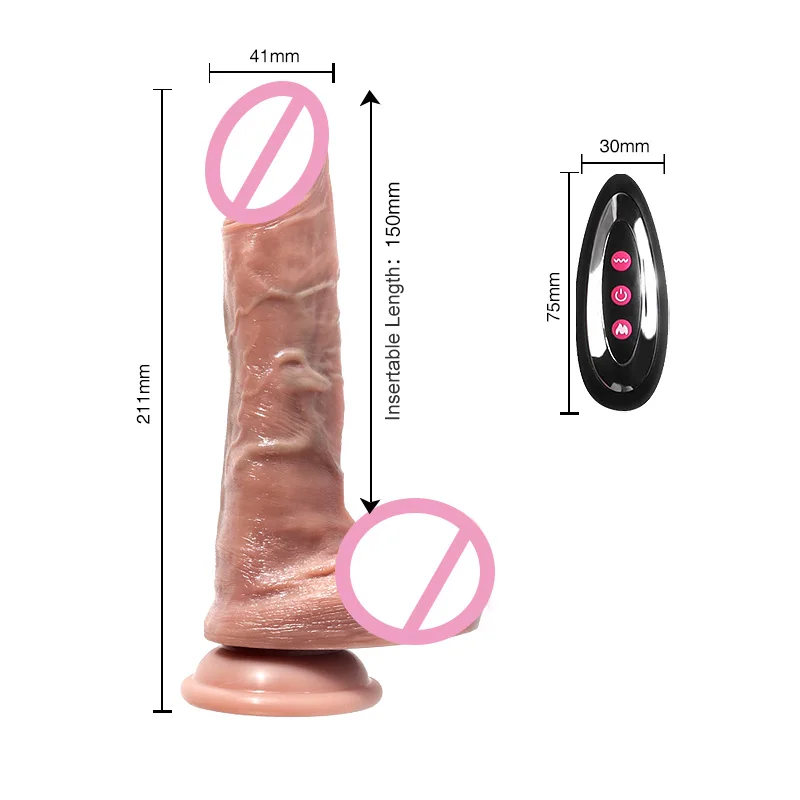 Wireless Remote Control Dildos Penis Suction Cup Penis Phallus Realistic Dildo Vibrator Sex Toys Artificial Rubber for Women