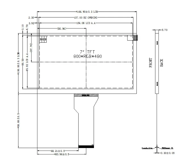 Display Inmolux AT070TN94 / GP070ZAAZ020S – Usato In Buone Condizioni