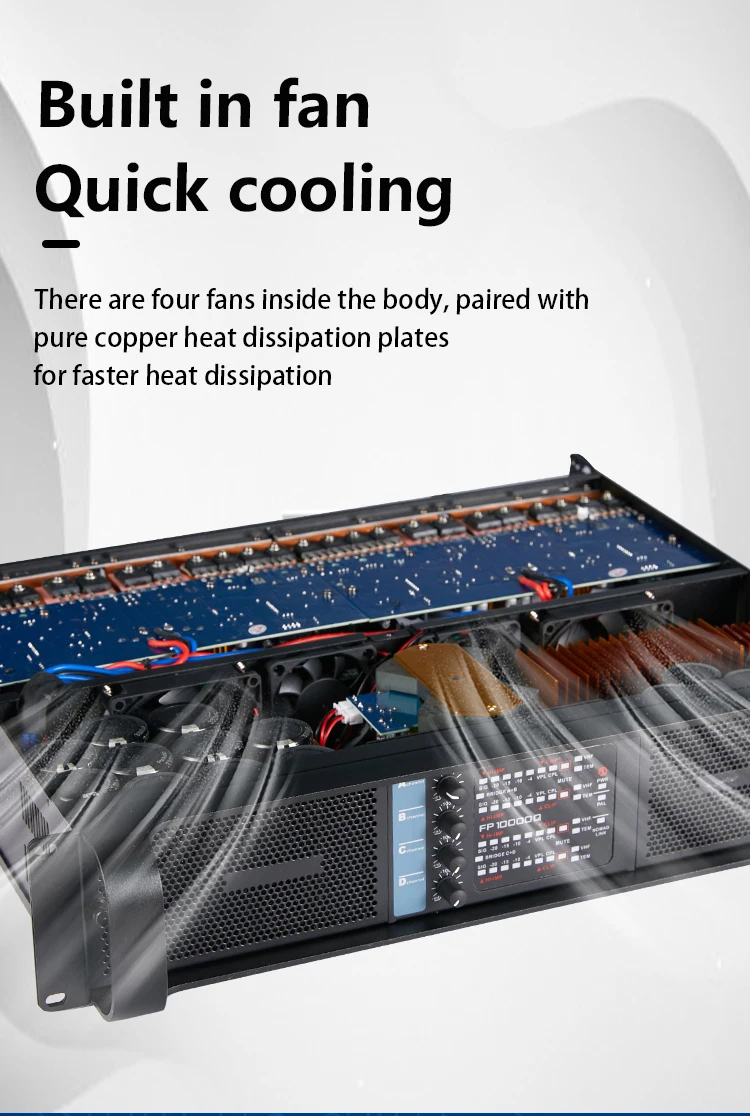 FP10000Q 4 channel Amplifier class td outdoor audio 10000 watt stereo professional subwoofer amplifier