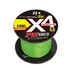 Four-section submersible line, fluorescent green, 500 meters