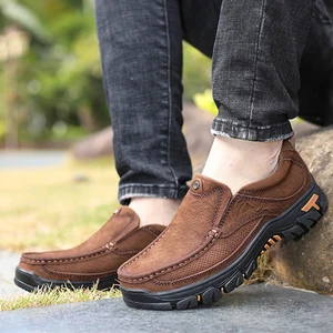 High-quality Retro Classic Men's Formal Shoes Comfortable and Anti-slip Office Genuine Leather Casual Shoes