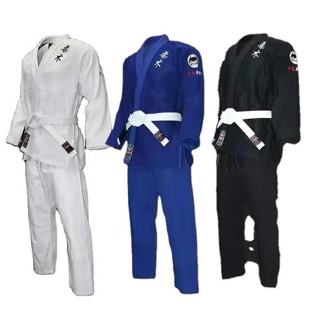 high quality karate uniforms Custom Design WKF Approved Traditional White Jiu Jitsu Gi Uniform Karate Uniforms