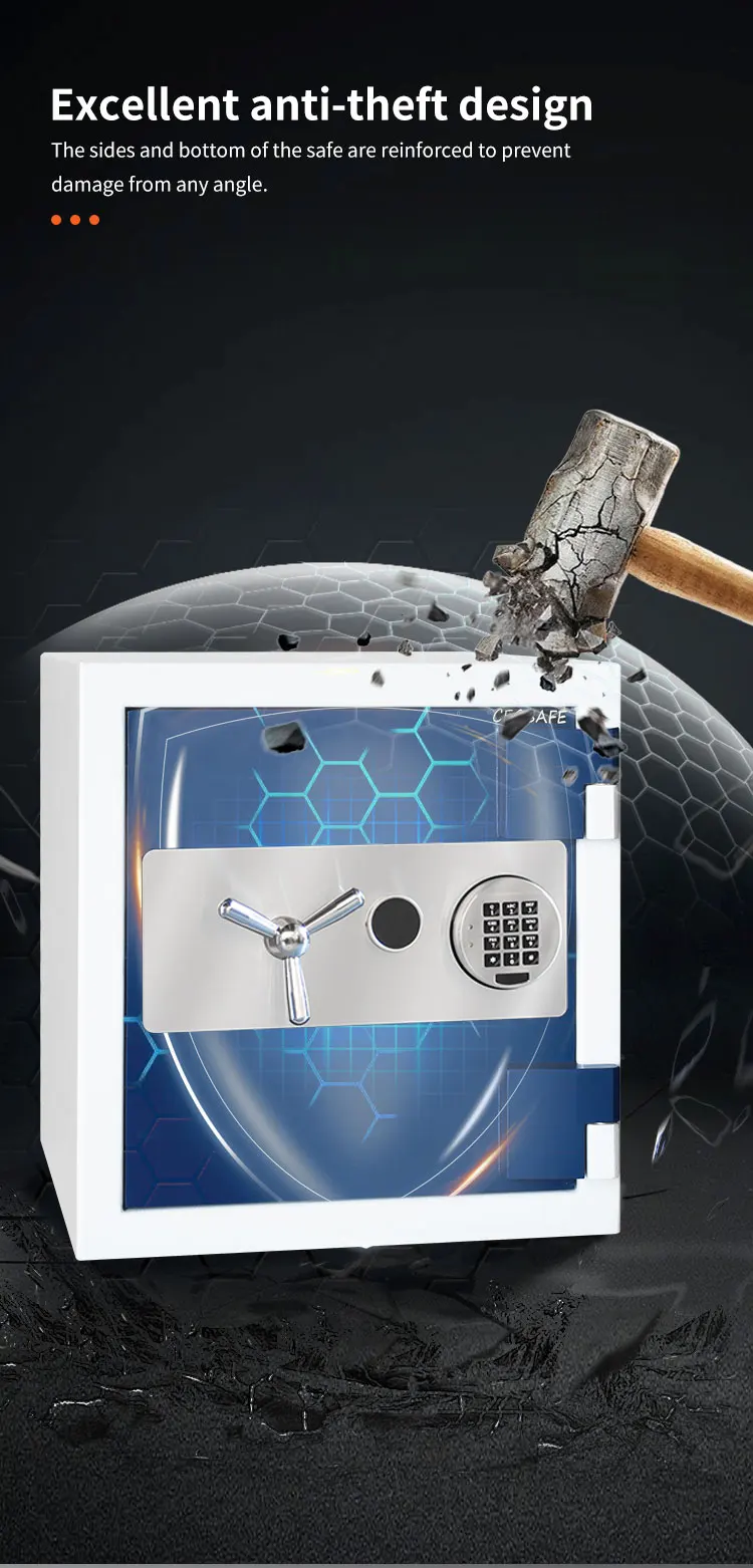 CEQSAFE Wholesale Fireproof Cabinet Safes Box Firearm Safe Fingerprint Jewelry Money Safe Box Home Hotel Office manufacture