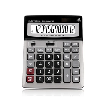 12 Digit Double Power Office Special Cheap Dual Power Solar custom cute Calculator Student Large Electronic Dual Calculator