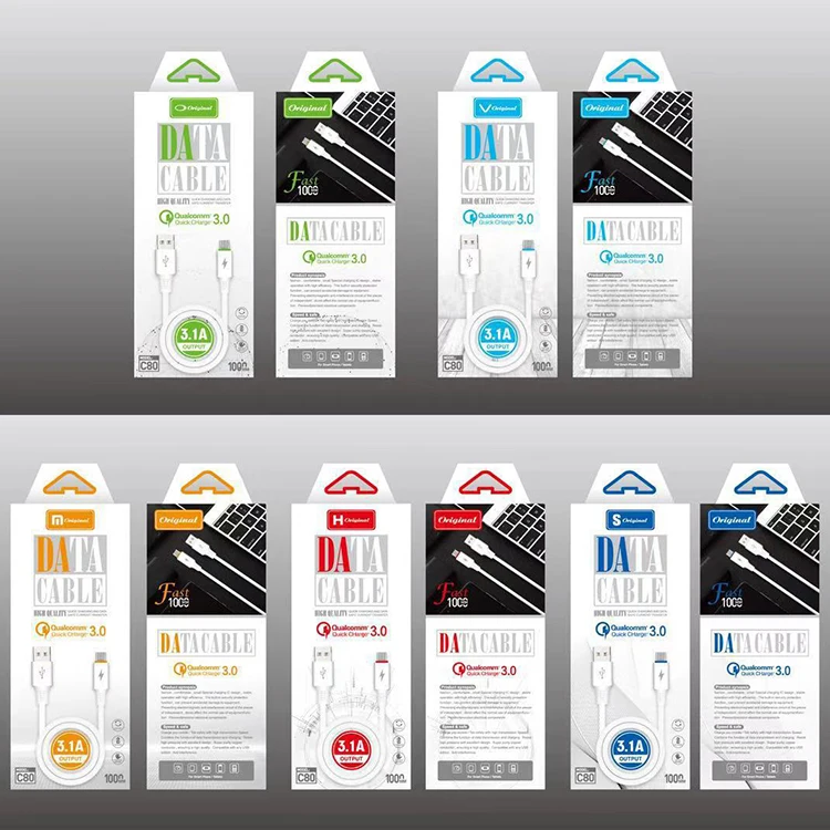 3 А высокоскоростные USB-Micro USB кабели для быстрой зарядки для устройств android мобильных телефонов Белый micro кабель