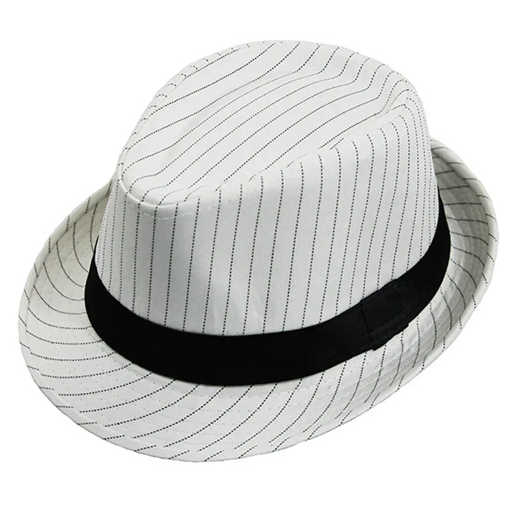 pinstripe trilby hat