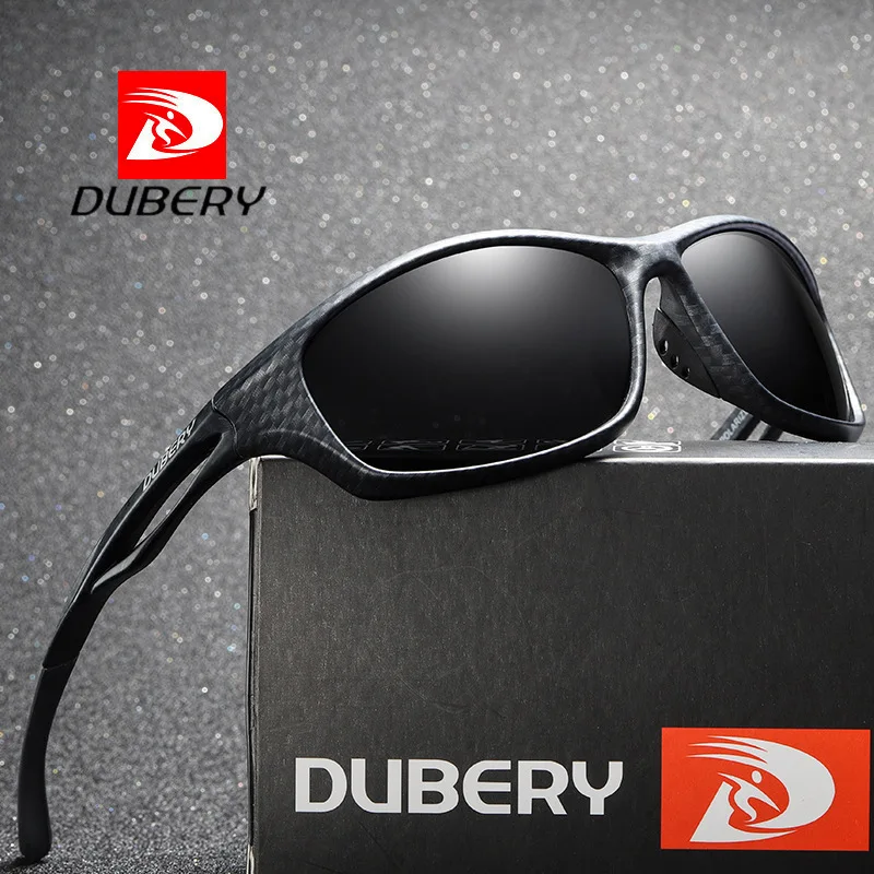 DUBERY square sports riding fishing polarized sunglasses women men