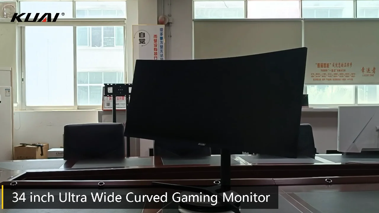 Ultra Wide Monitor Adjustable Stand Lcd Monitors 165hz Gaming Curved Pc