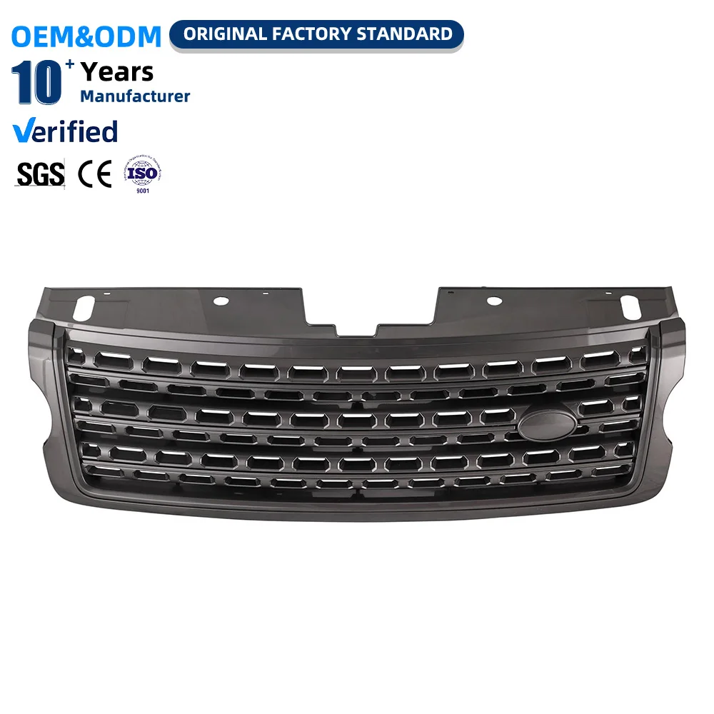 LR054491-B/077428/046748 Bright Gloss Grey Car Mesh Grille Accessories Replacement Front Bumper Grills for Range Rover
