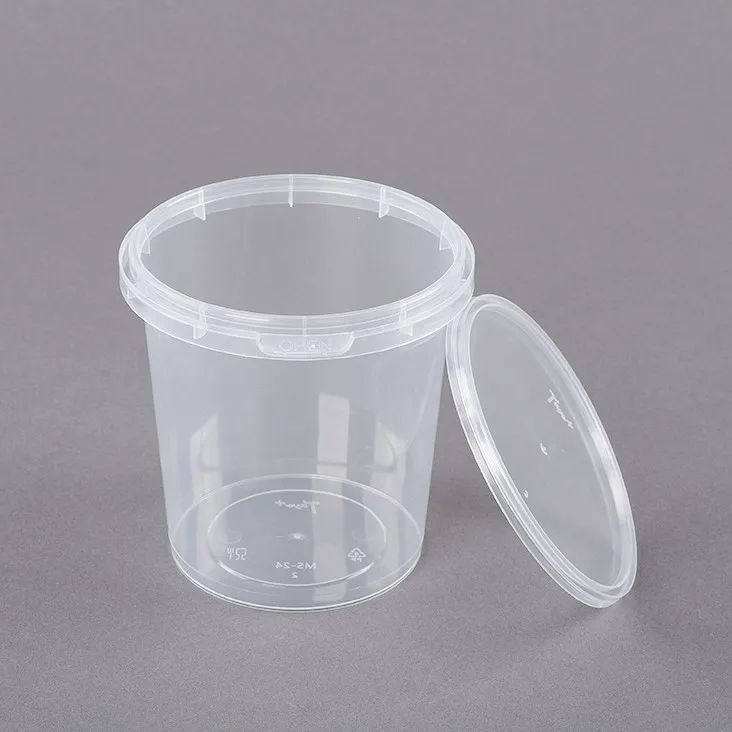 Custom Color Deli Cup Tamper Resistance Plastic Desert Microwaveable Disposable Takeaway Food Containers with Lids