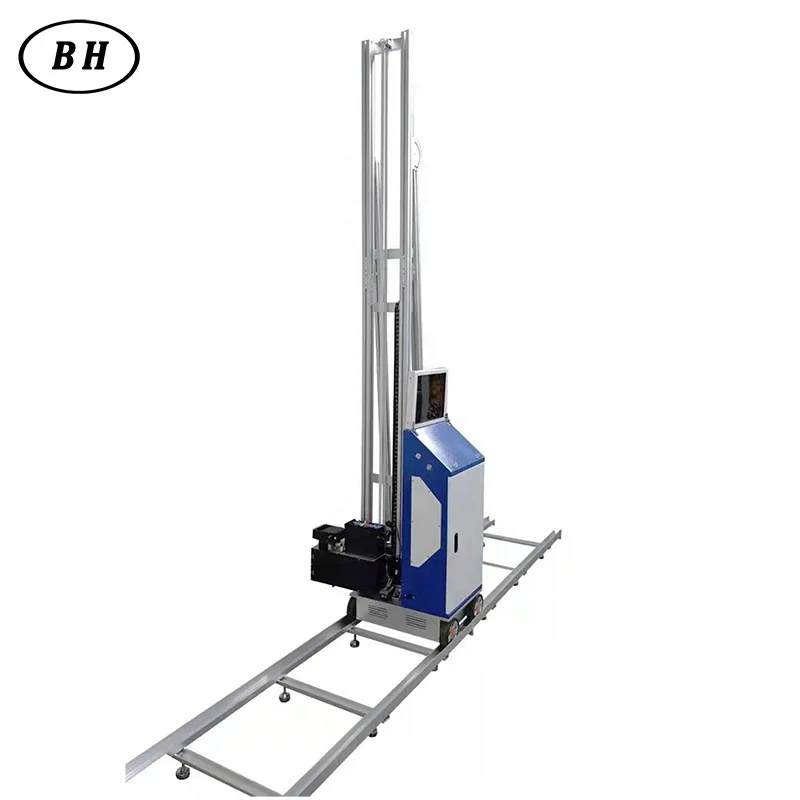 Automatic 3D Vertical Wall UV Printer Machine for Walls With Wheels Guide Rail Printing on Glass Background Painting Wall Wood