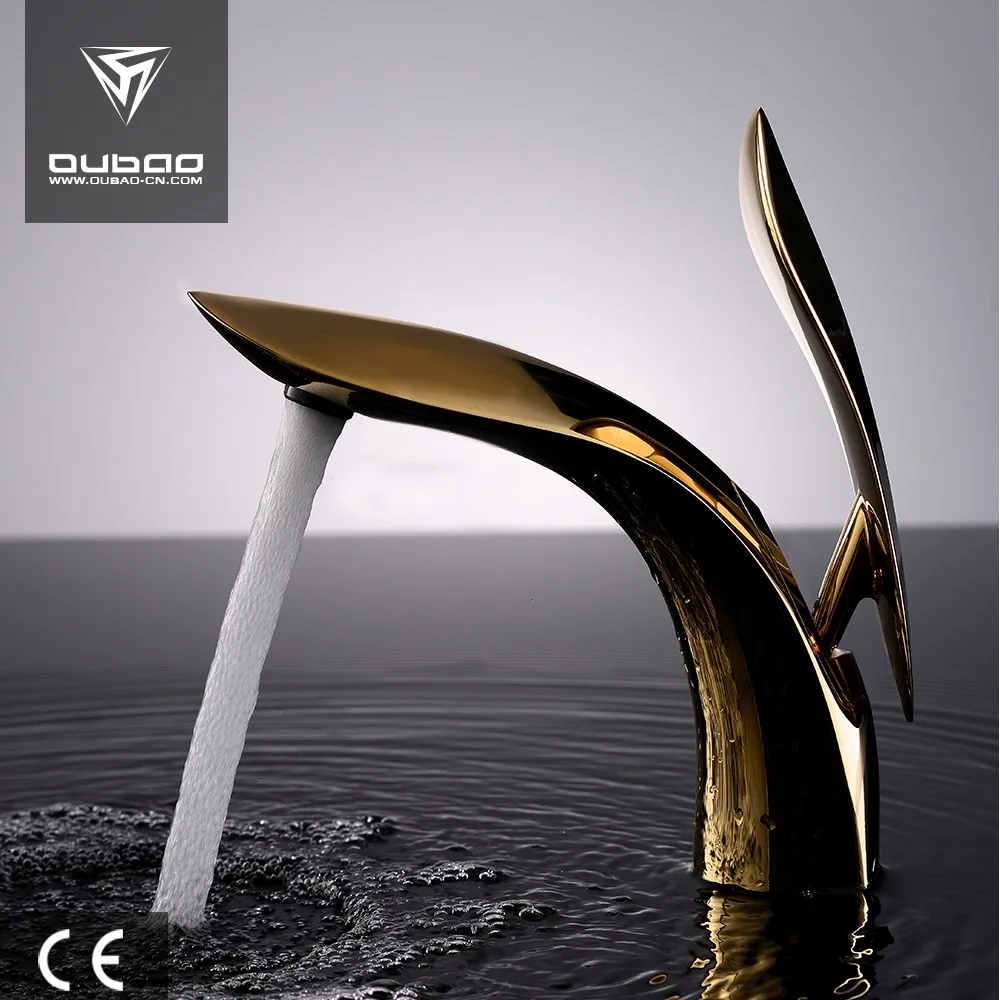 Роскошный латунный золотистый смеситель для ванной комнаты, смесители для раковины из Китая