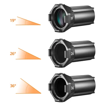 Godox VSA-19K Spotlight Attachment Conical Snoot Optical Condenser With Bowens Mount for VL300 SL150II LED Light detail image