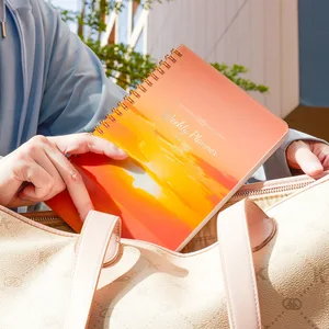 Wholesale In-Stock Weekly Spiral Binding Planner Organizer 100 Sheets UV Printed Self-Fill Schedule Book Journal for Promotion