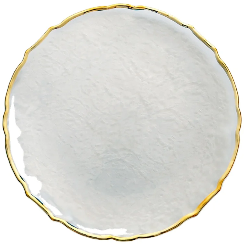 
Свадебное украшение, кружевная черная стеклянная пластина для зарядного устройства 