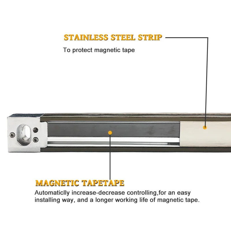 Ditron Magnetic Scale 420mm (16") Encoder – 5um High Accuracy, IP67 Waterproof, For DRO, Lathe & Milling Machines (EIA-422 Output)