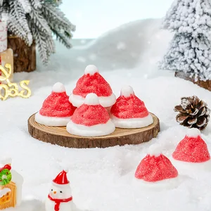 Internet Celebrity 3D Christmas Marshmallow Snack High-Looking Coated Cake Decoration Independent Packaging Bag Sweet Candy