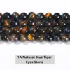 1A Natural Blue Tiger Eyes Stone Beads