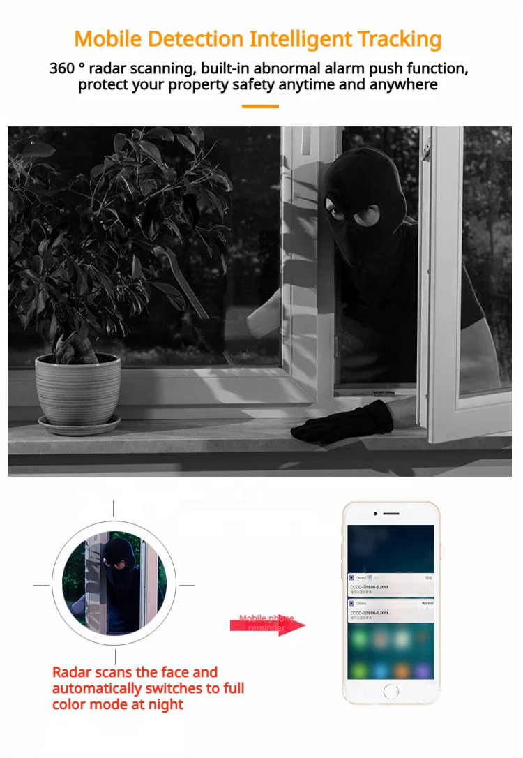 2K Wireless Human Tracking Two-way Voice PTZ Camera CCTV Cloud Storage 360 Degree Light Bulb Surveillance Camera With Chip