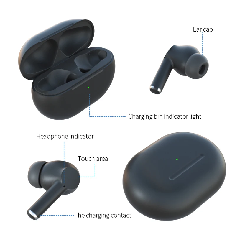 A1 TWS True Wireless Bluetooth Mini Bass Earphone Bluetooth Headset Sports Earbuds Charging Box Stereo Auricular