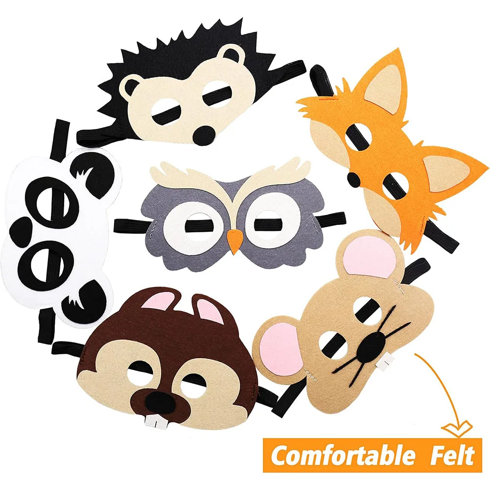 Kit 16 Maschere Animali Foresta E Fattoria - Per Feste A Tema, Giochi E Costumi Bambini - Foto 9