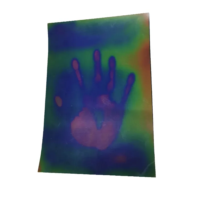 Color Changing Sheet Liquid Crystal Temperature Sensitive Thermochromic Crystal Sheets