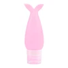Botella recargable de silicona rosa de 90 ml