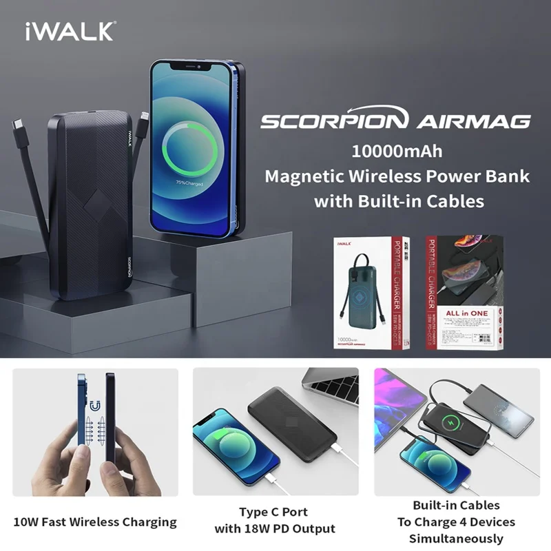 Magnetic Power Bank — iWALK Defines it, by iWALKworld