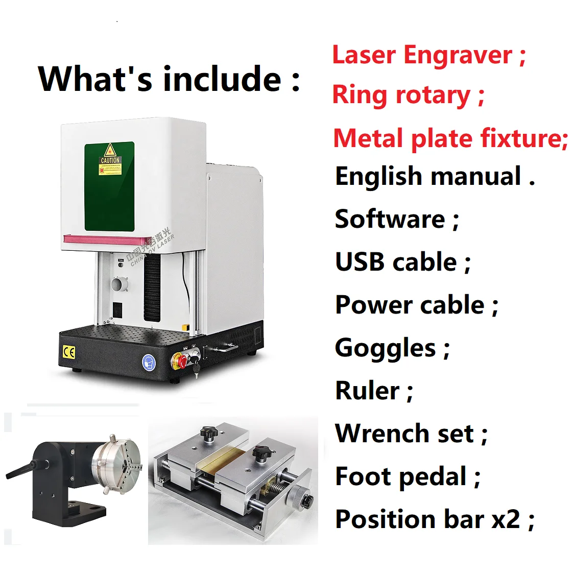 Easy Use JPT 100 Watt Fiber Laser Jewelry Engraver Cut Gold Jewelry Name Necklace Machine