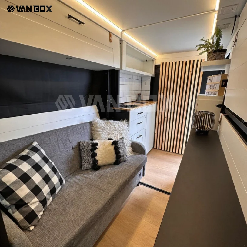 New Factory Custom Box Van Camper Mini  Offroad  Campervan Conversion Travel Wohnmobil Vanbox Modular Conversion Kit for Sale