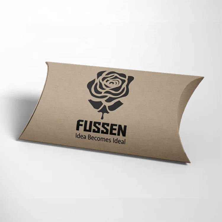 Custom Logo High-End Art Paper Sponge Lining Pillow Box for Candy Chocolate Gift Packaging
