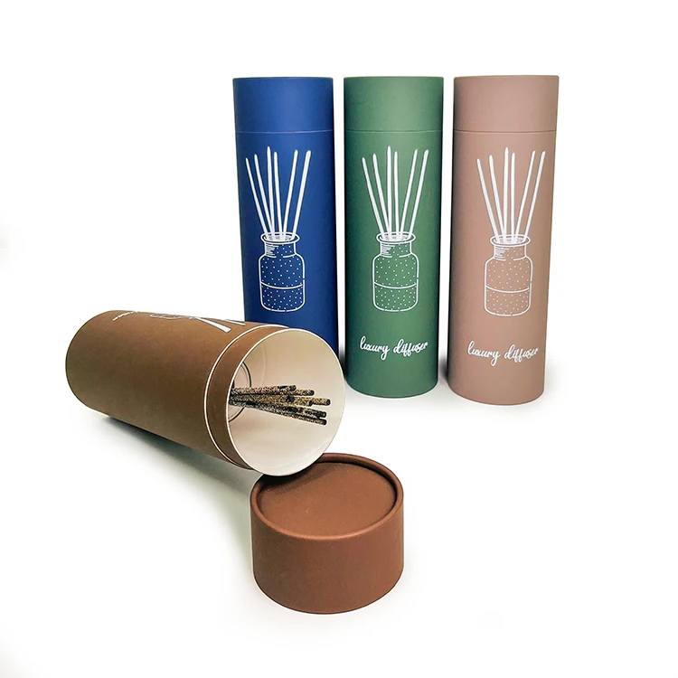 New Design Rigid Cardboard Fragrance Reed Diffuser Gift Packaging  Tube