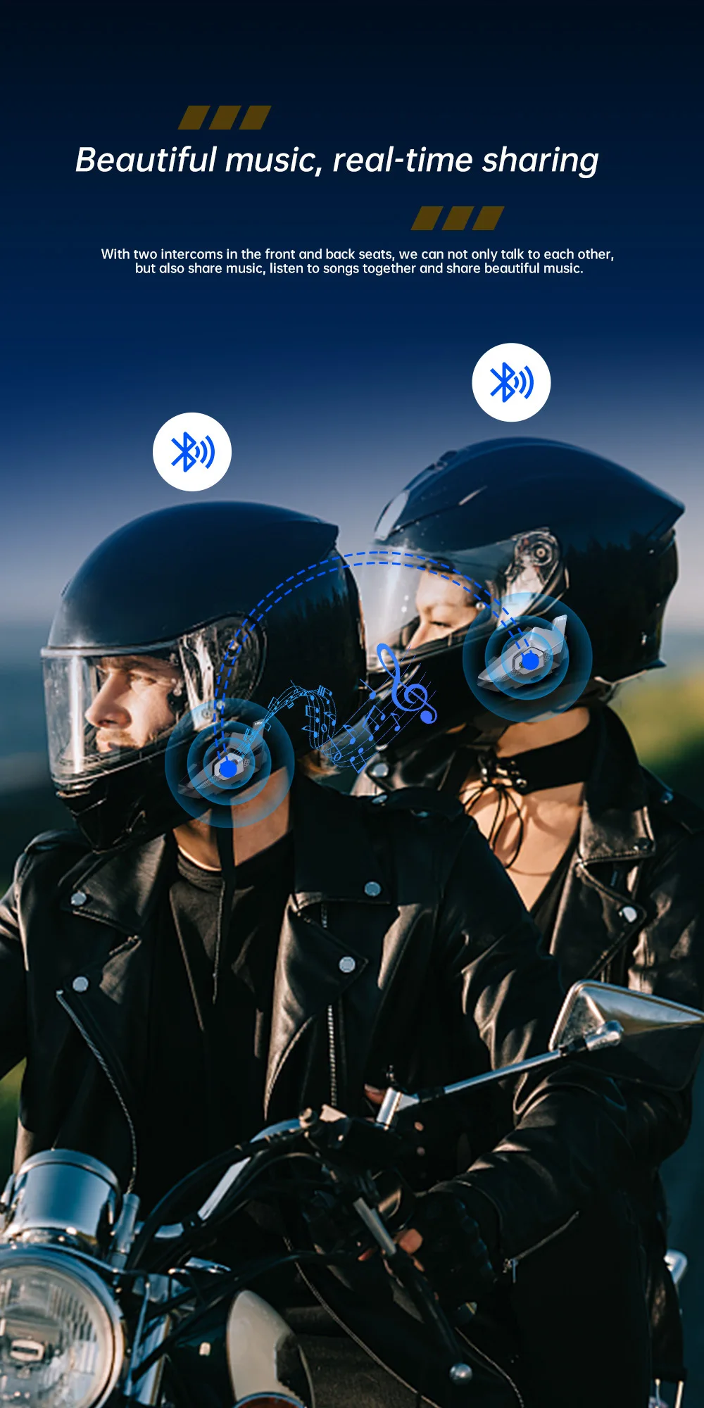 Long Distance Clear Sound Ear Buds with Qualcomm Chipset Weatherproof Noise Reduction Headset Easy to Use LED Battery Indicator