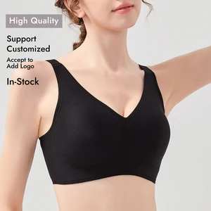 New Style No Underwire Custom Full Coverage Lady Support and Lift Push up Seamless Breathable Sport Padded No Show Bra