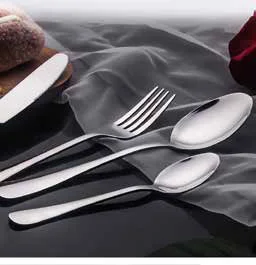 Королевский классический Nodic коммерческий из нержавеющей стали португальские столовые приборы красочное серебро элегантный роскошный набор Duke