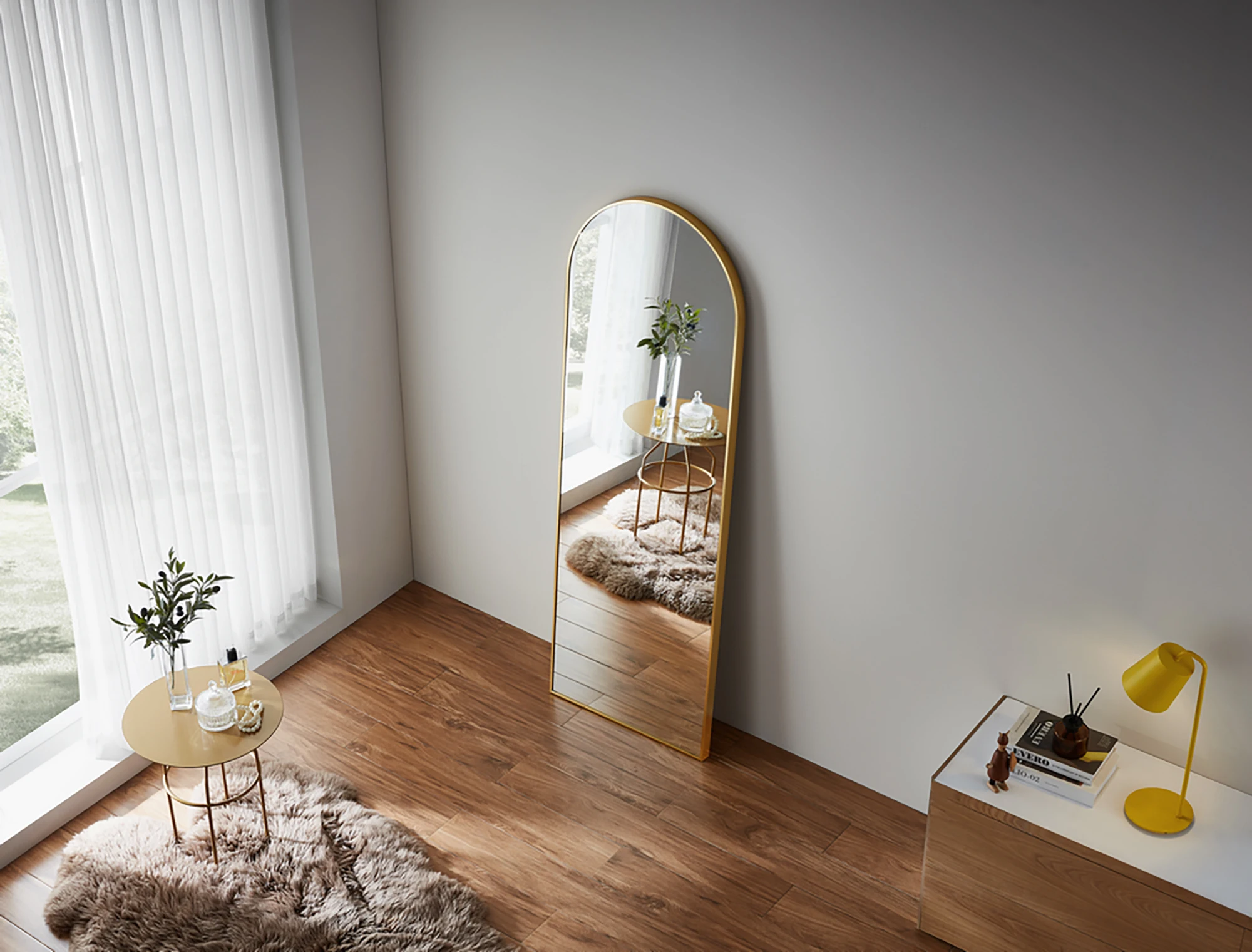 浴室の鏡, 寝室の壁装飾ミラー 北欧 大型 バスルーム 装飾ミラー