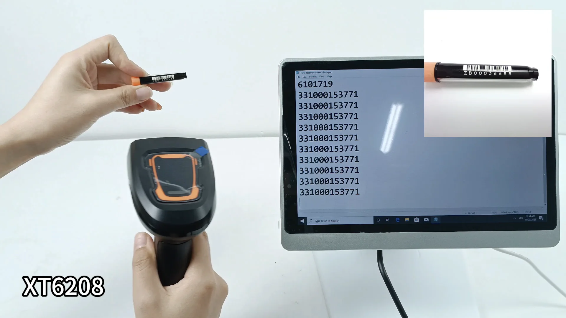 Xt6208 Data Matrix Code Laser Marking Datamatrix Pdf417 Qr Code ...