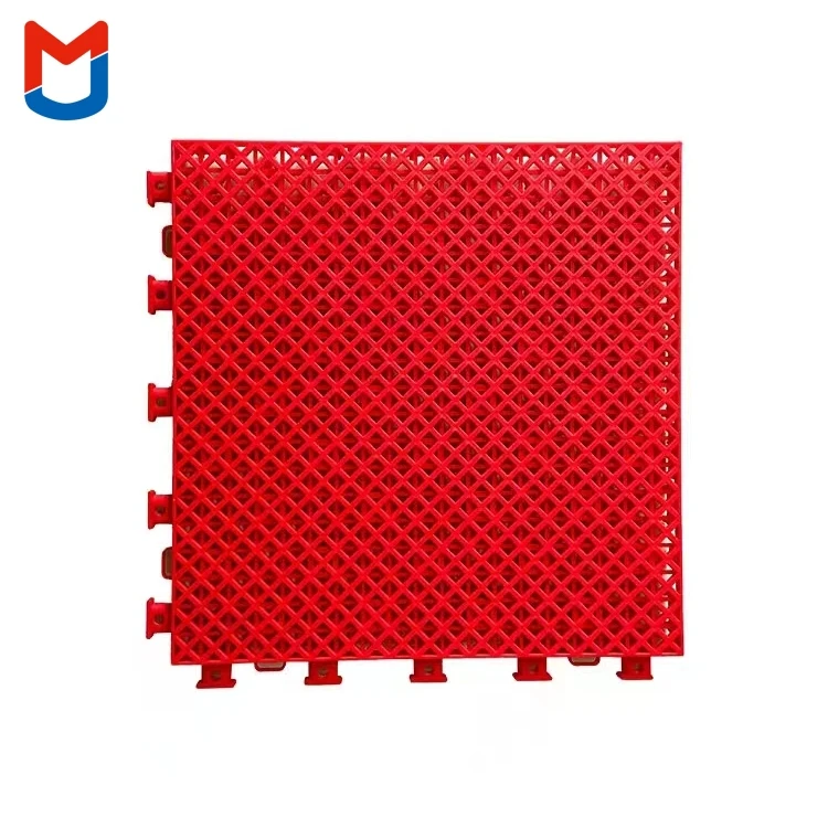 Slip Resistance Interlocking Sports Flooring Tiles Sport Court Tiles for Outdoor and Indoor Multi Sports Basketball Court