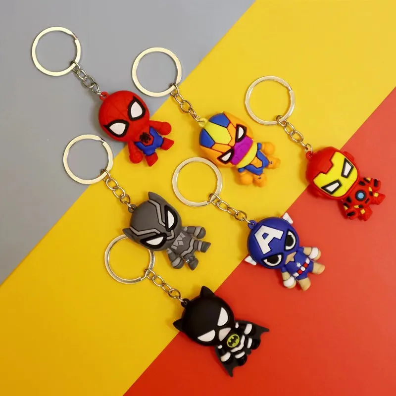 Fashion Avengers Key Chain Cartoon Animation Hero Doll Marvel Series