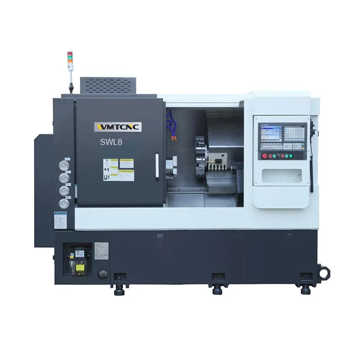 Parallel Lathe Cnc Torno SWL8 China Cnc Slant Turning Lathe Machine for Metal